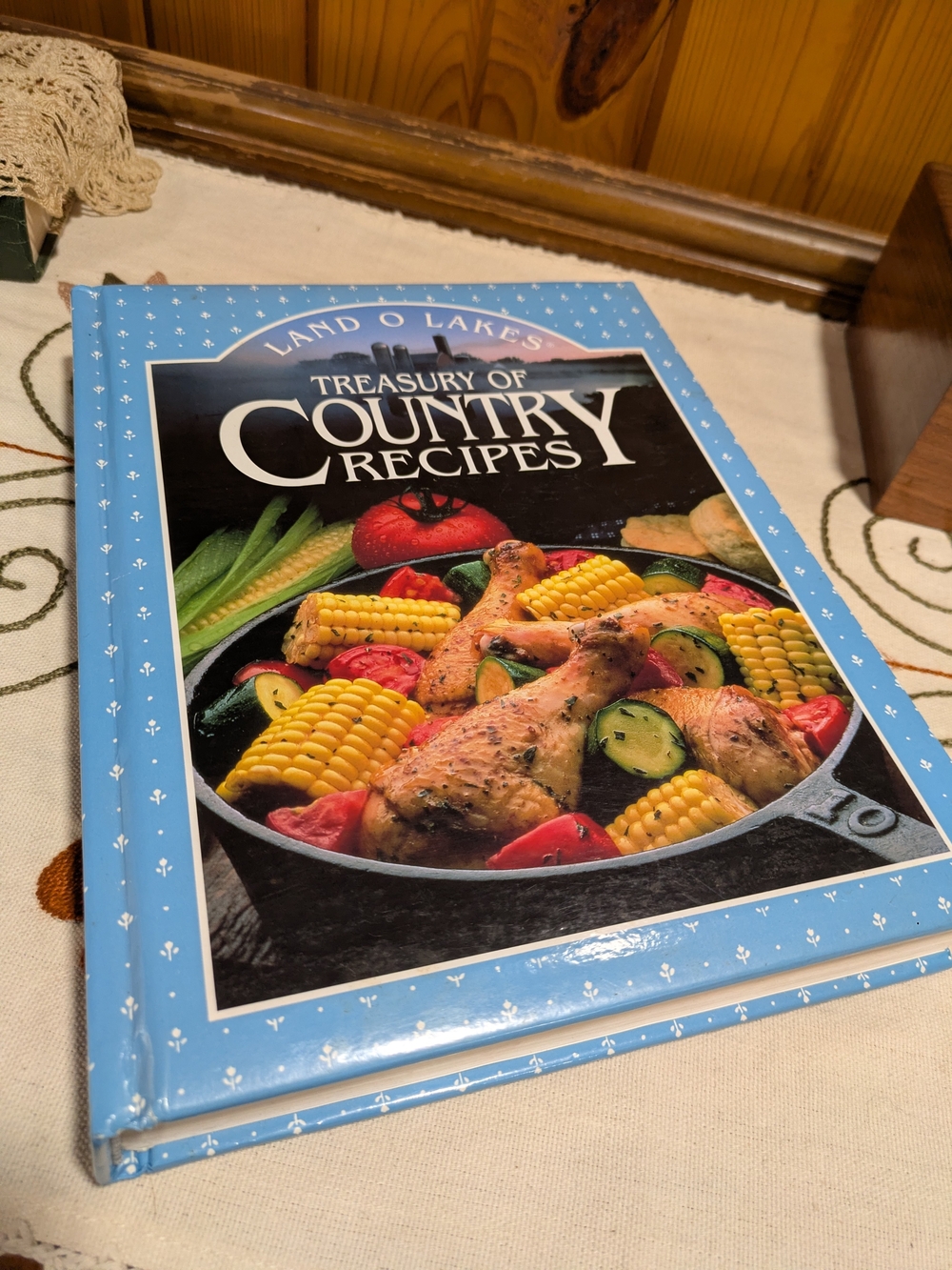 Treasury of Country Recipes — Light Blue Hardcover Cookbook